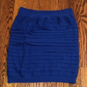 Adorable Tight Blue Mini Skirt